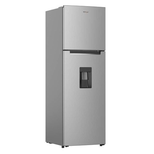 Whirlpool  9cft Top Mount Xpert Inverter Refrigerator W/ Grey Dispenser - Silver