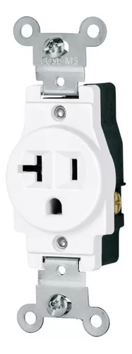 Volteck Single Outlet Standard - White 20a 