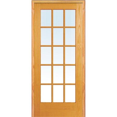  Full French Pitch Pine Door 36 x 80"