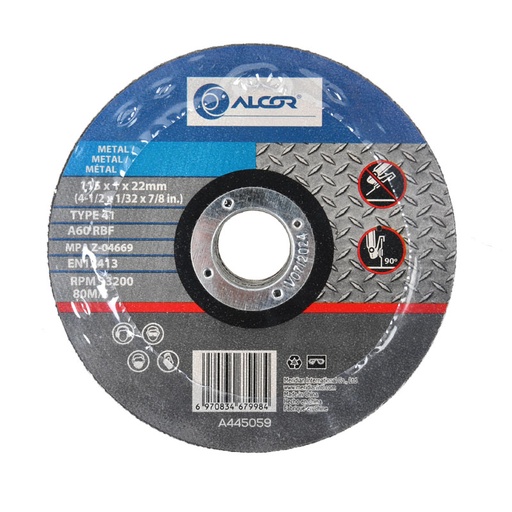 Alcor  Metal Cutting Disc 4 1/2″ x 1/32″ x 7/8″
