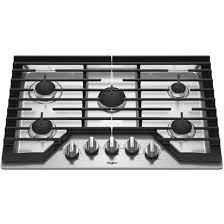 Whirlpool  Gas Cooktop W/ EZ-2- Lift™ Hinged Cast-Iron Grates - Stainless Steel 30"