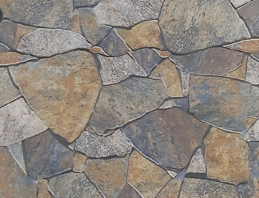  Interlock Artifical Stone Outdoor Wall Tile - Brown/Grey 12" x 22"