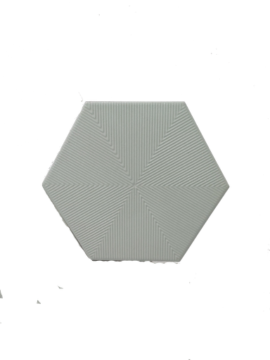  Hexagonal Connect Tile - Green 8" x 9"