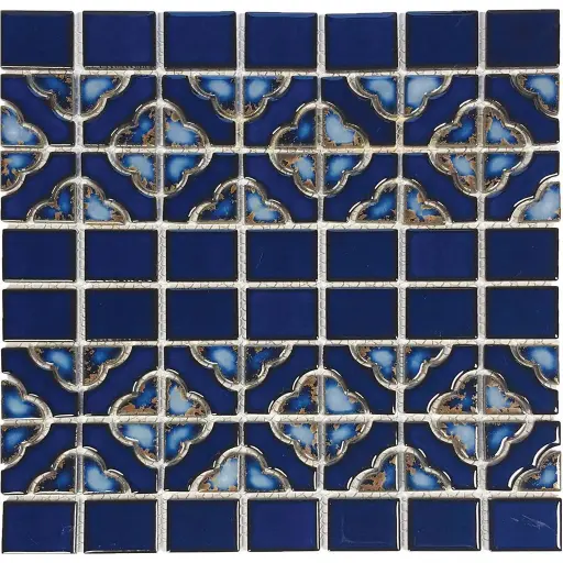 Pow Pld Aqua Blue Term Tile 12" x 12"
