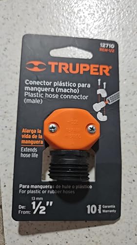 Truper  Hose Connect Plastic 1/2” Male