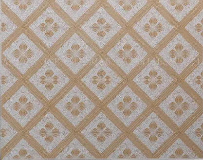 G Work Gypsum Ceiling Tile - White & Gold 24" x 24" x 7mm 8Pcs/Box 