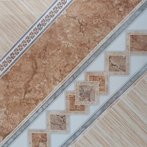 Patterned Ceramic Floor Tile 17 3/4" x 17 3/4"