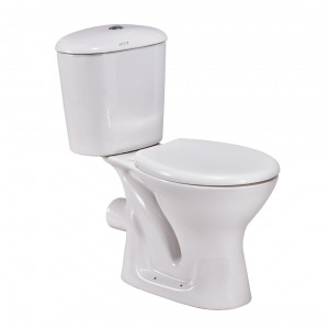 [23565200000] CERA  Throne June Toilet W/ Soft Close Seat Cover & P Trap Drainage 
